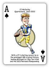 Load image into Gallery viewer, Michigan Football Heroes Playing Cards for Wolverine Fans (7th Edition)