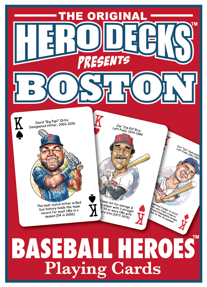 Boston Baseball Heroes Playing Cards for Red Sox Fans (17th