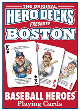 Load image into Gallery viewer, Boston Baseball Heroes Playing Cards for Red Sox Fans (17th Edition)