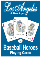 Load image into Gallery viewer, Los Angeles (& Brooklyn) Baseball Heroes Playing Cards for Dogers Fans