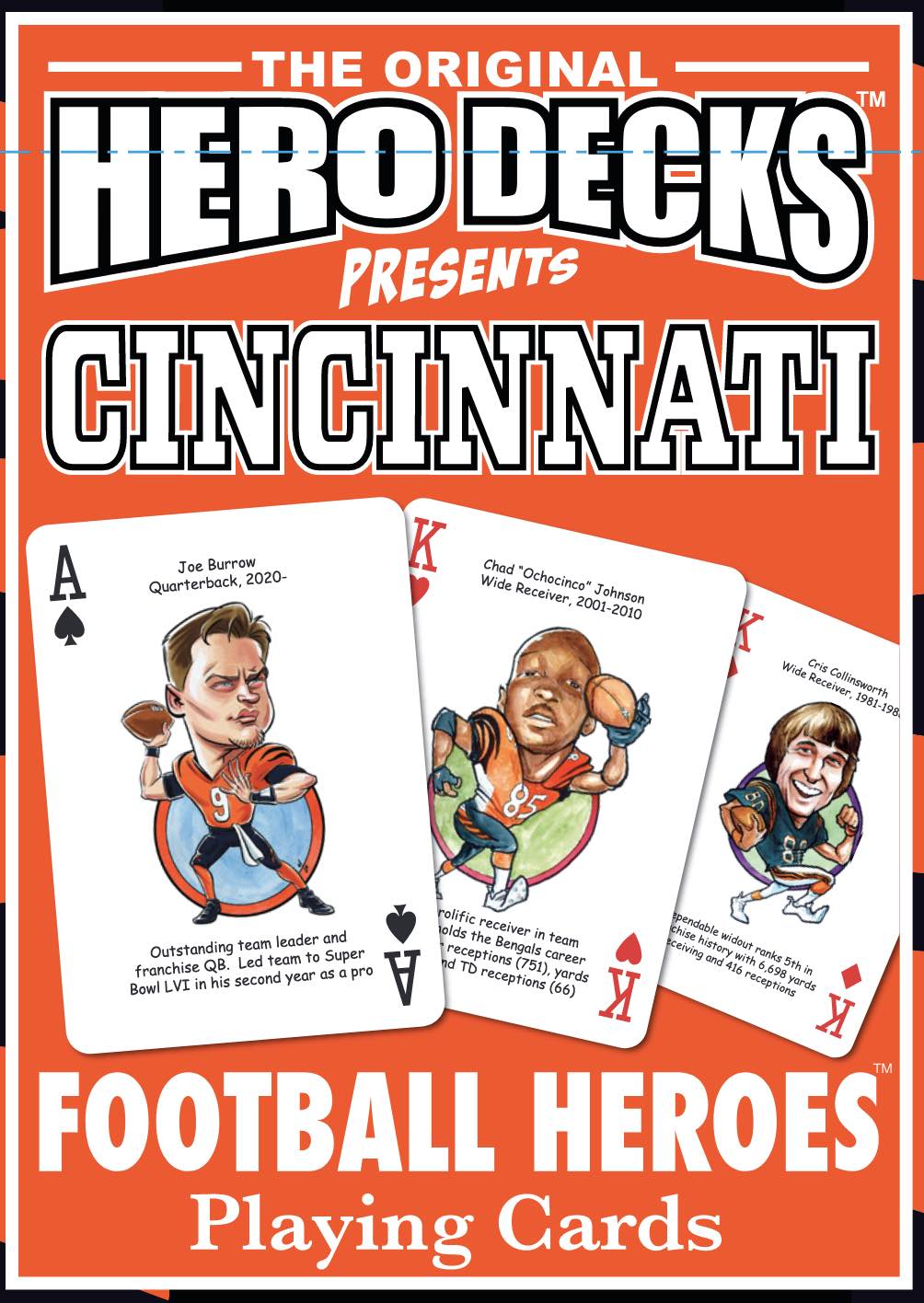 Cincinnati Football Heroes - Playing Cards for Bengals Fans (3rd Edition)