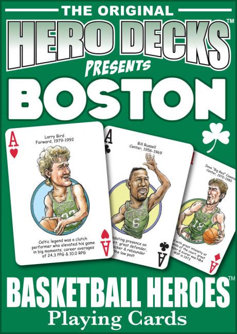 Boston Basketball Heroes Playing Cards for Celtics Fans