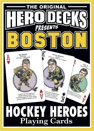 Boston Hockey Heroes Playing Cards for Bruins Fans