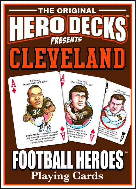 Cleveland Football Heroes Playing Cards for Browns Fans