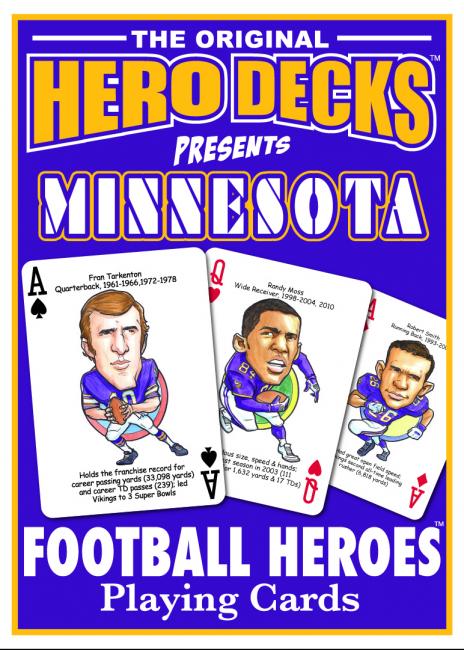 Minnesota Football Heroes - Playing Cards for Vikings Fans