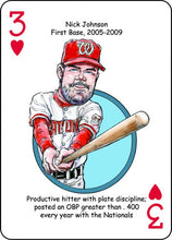 Load image into Gallery viewer, Washington Baseball Heroes Playing Cards for Nationals & Senators Fans