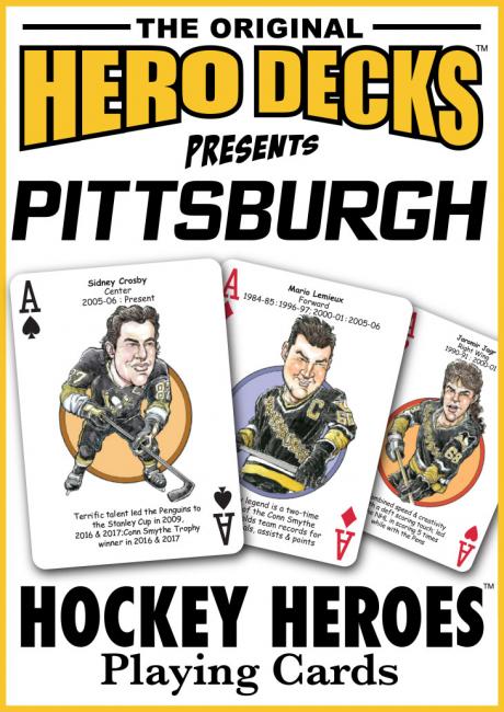 Pittsburgh Hockey Heroes Playing Cards for Penguins Fans