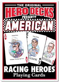 America Racing Heroes Playing Cards for NASCAR fans
