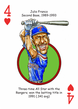 Load image into Gallery viewer, Texas Baseball Heroes Playing Cards for Rangers Fans
