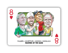 Load image into Gallery viewer, GOAT Deck Single — Masters of the Game: Palmer • Scheffler • Woods • Nicklaus
