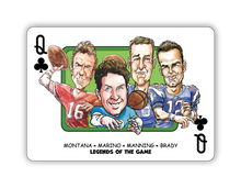 Load image into Gallery viewer, GOAT Deck Single - Legends of the Game - Montana • Marino • Manning • Brady
