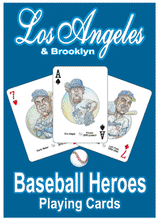 Load image into Gallery viewer, Los Angeles (&amp; Brooklyn) Baseball Heroes Playing Cards for Dogers Fans
