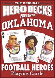Oklahoma Football Heroes Playing Cards for Sooners Fans