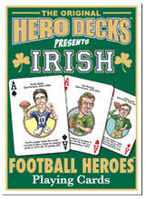 Load image into Gallery viewer, Irish (Notre Dame) Football Heroes Playing Cards for Fighting Irish Fans
