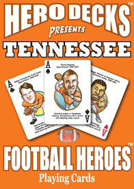 Tennessee Football Heroes Playing Cards for Volunteers Fans