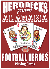 Alabama Football Heroes Playing Cards for Roll Tide Fans