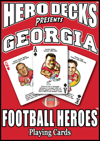 Georgia Football Heroes Playing Cards for Bulldogs Fans