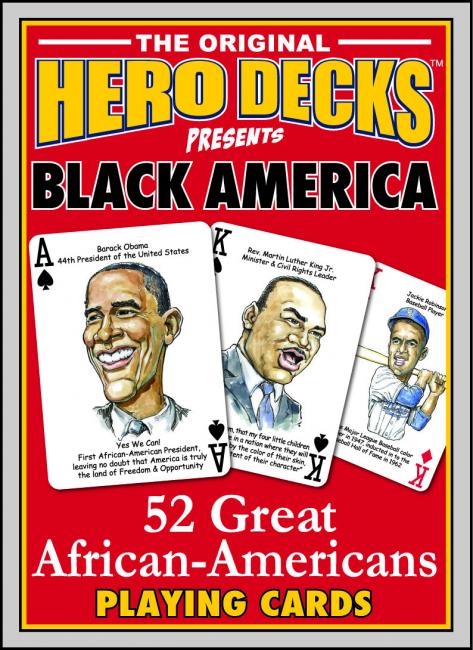 Black America Hero Deck Playing Cards