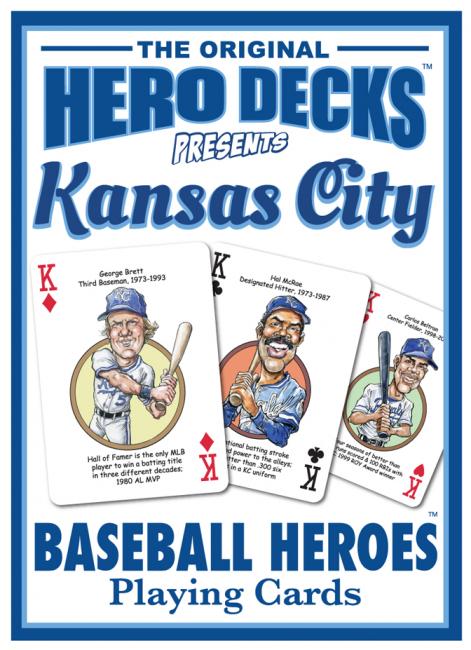 Kansas City Baseball Hero Deck Playing Cards for Royals Fans