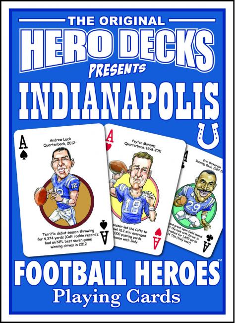 Indianapolis Football Heroes Playing Cards for Colts Fans