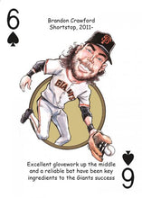 Load image into Gallery viewer, San Francisco Baseball Heroes Playing Cards for Giants Fans
