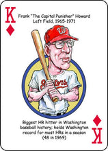 Load image into Gallery viewer, Washington Baseball Heroes Playing Cards for Nationals &amp; Senators Fans
