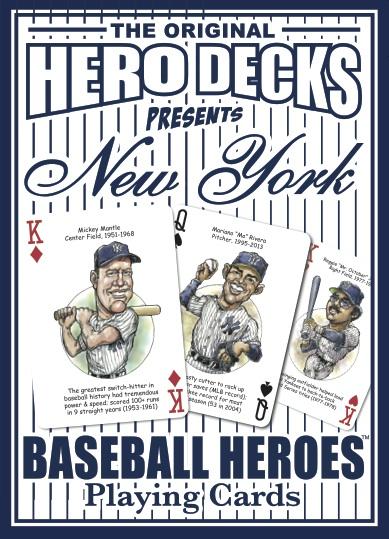 New York Baseball Heroes (Yankees) Playing Cards