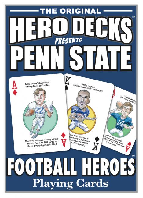 Penn State Football Heroes Playing Cards for Nittany Lions Fans