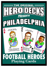Load image into Gallery viewer, Philadelphia Football Heroes Playing Cards for Eagles Fans
