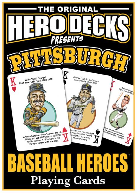 Pittsburgh Baseball Heroes Playing Cards for Pirates Fans