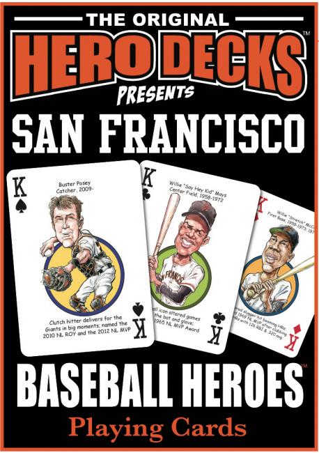 San Francisco Baseball Heroes Playing Cards for Giants Fans