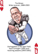 Load image into Gallery viewer, Raider Football Heroes Playing Cards for Raiders Fans

